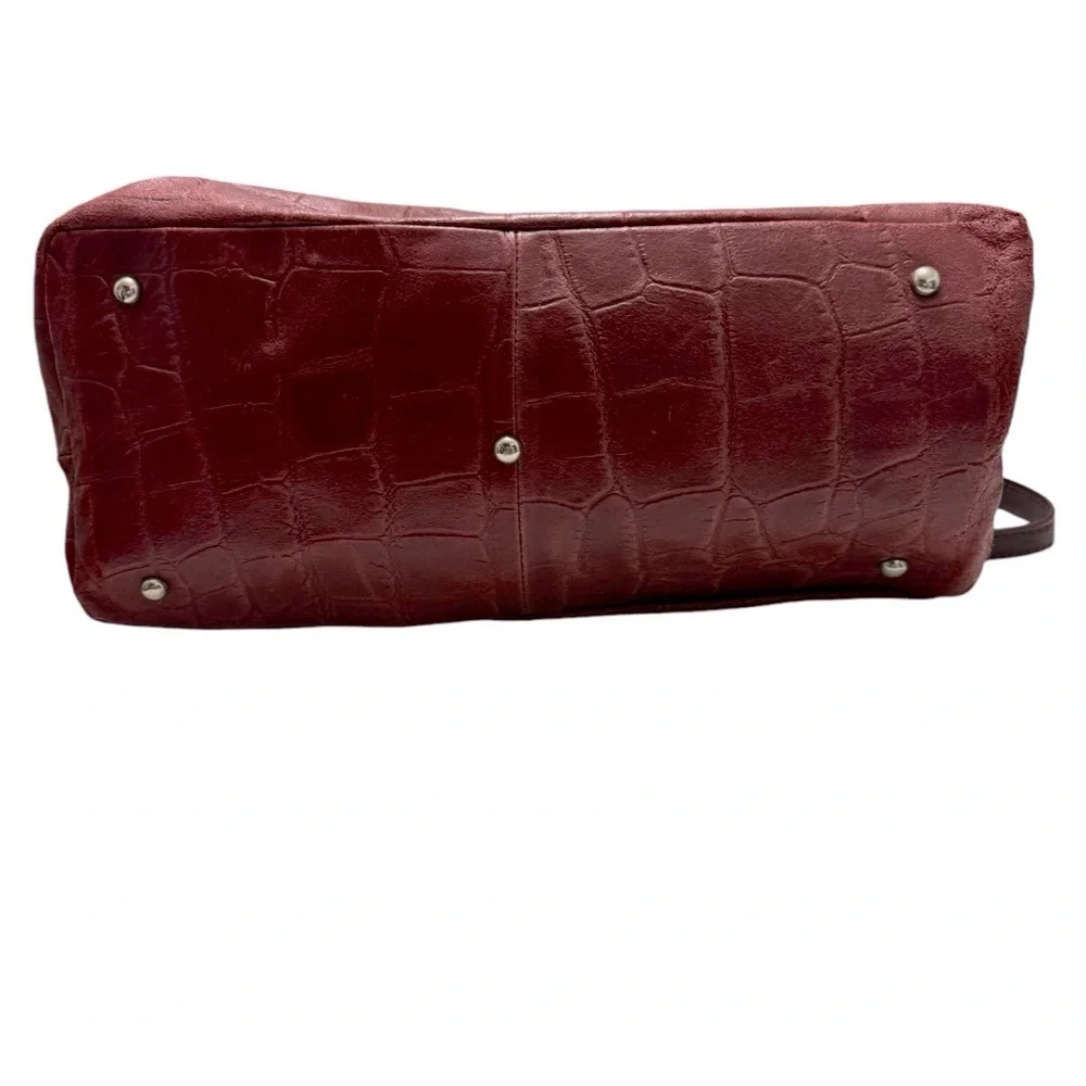 FIORE‎ ITALIAN CROC EMBOSSED LEATHER PURSE
